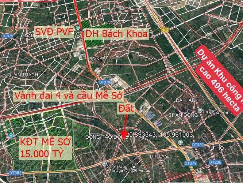 Vị trí dự án đất nền Đông Tảo trên Google Maps